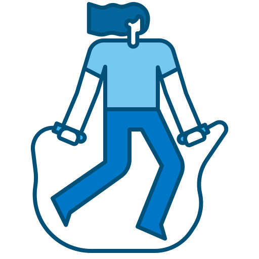 woman jumping-rope rope down