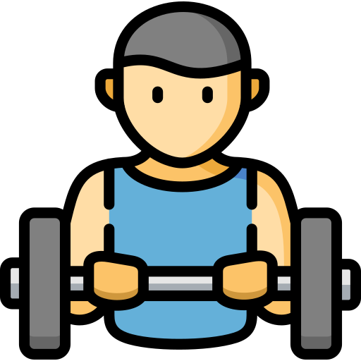 man lifting barbell