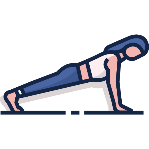 person doing side stretches