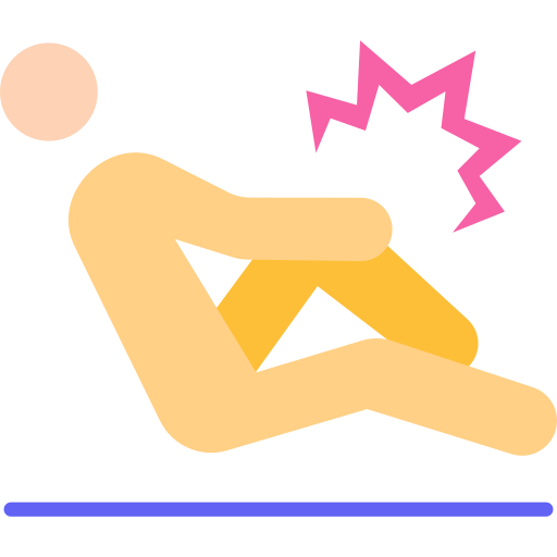 an injured knee