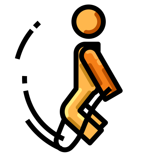 person jump roping mid-air
