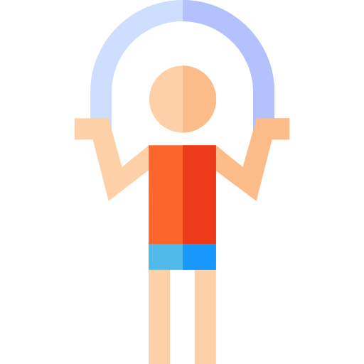 person skipping rope outdoors