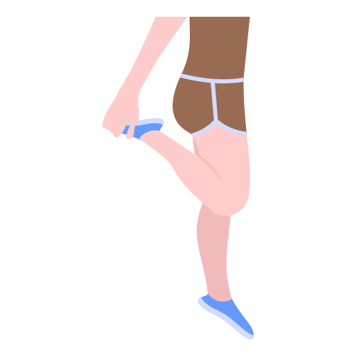 woman stretching her legs