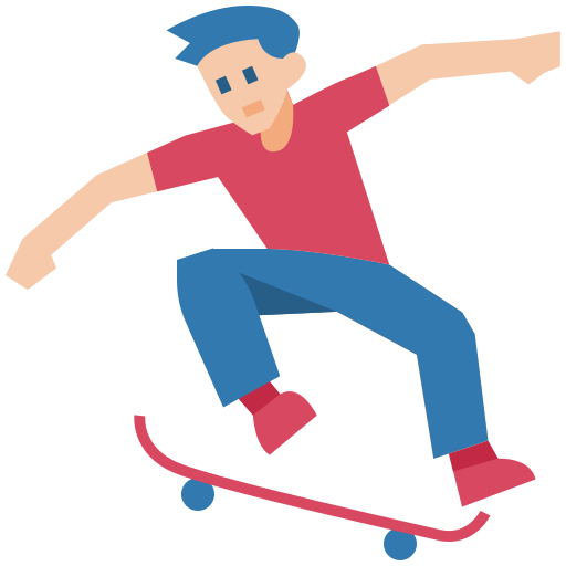 skateboarder in action